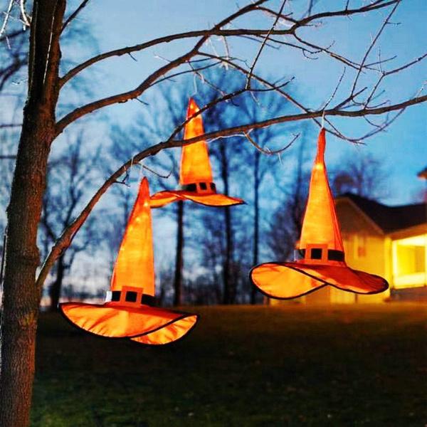 Outdoor Halloween Decoration Glowing Hats