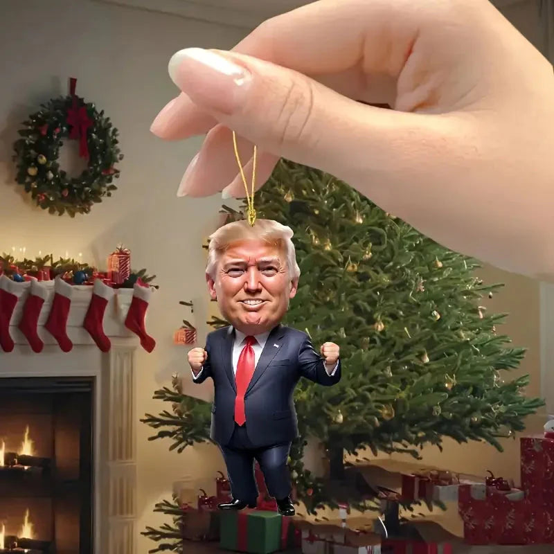 Trump Acrylic Hanging Pendant - 2D Flat Art Decoration